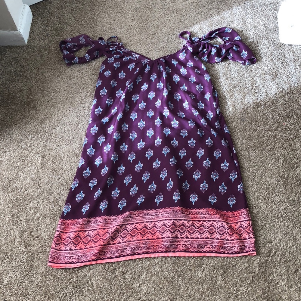 Off the shoulder ruffle gypsy dress